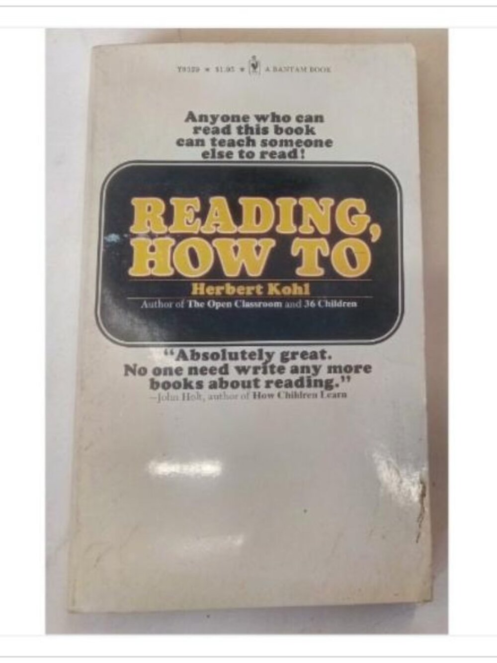 Reading How To Anyone Can Teach Someone Else To Read Bantam Edition 1974 PB